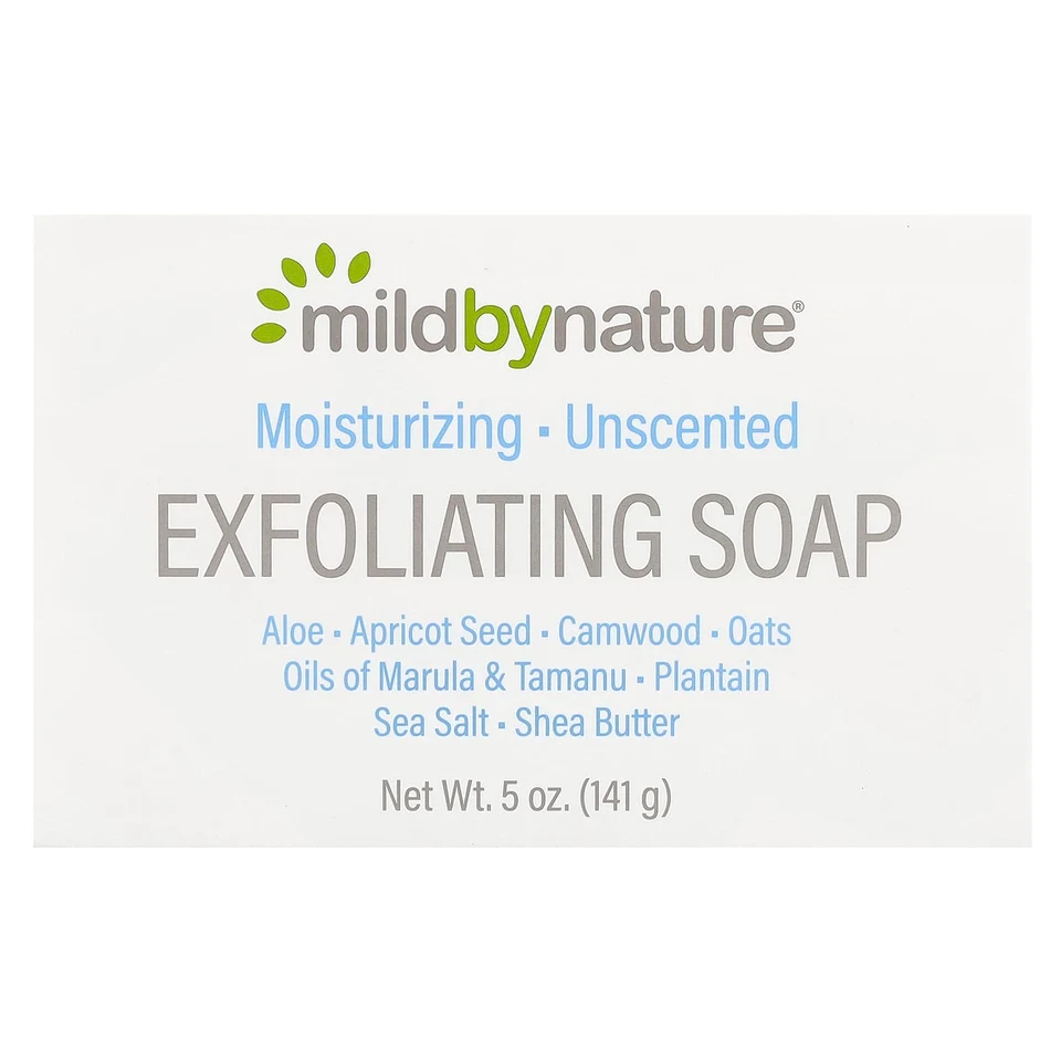 Мыло Mild By Nature Exfoliating Soap, без отдушки, 141 г