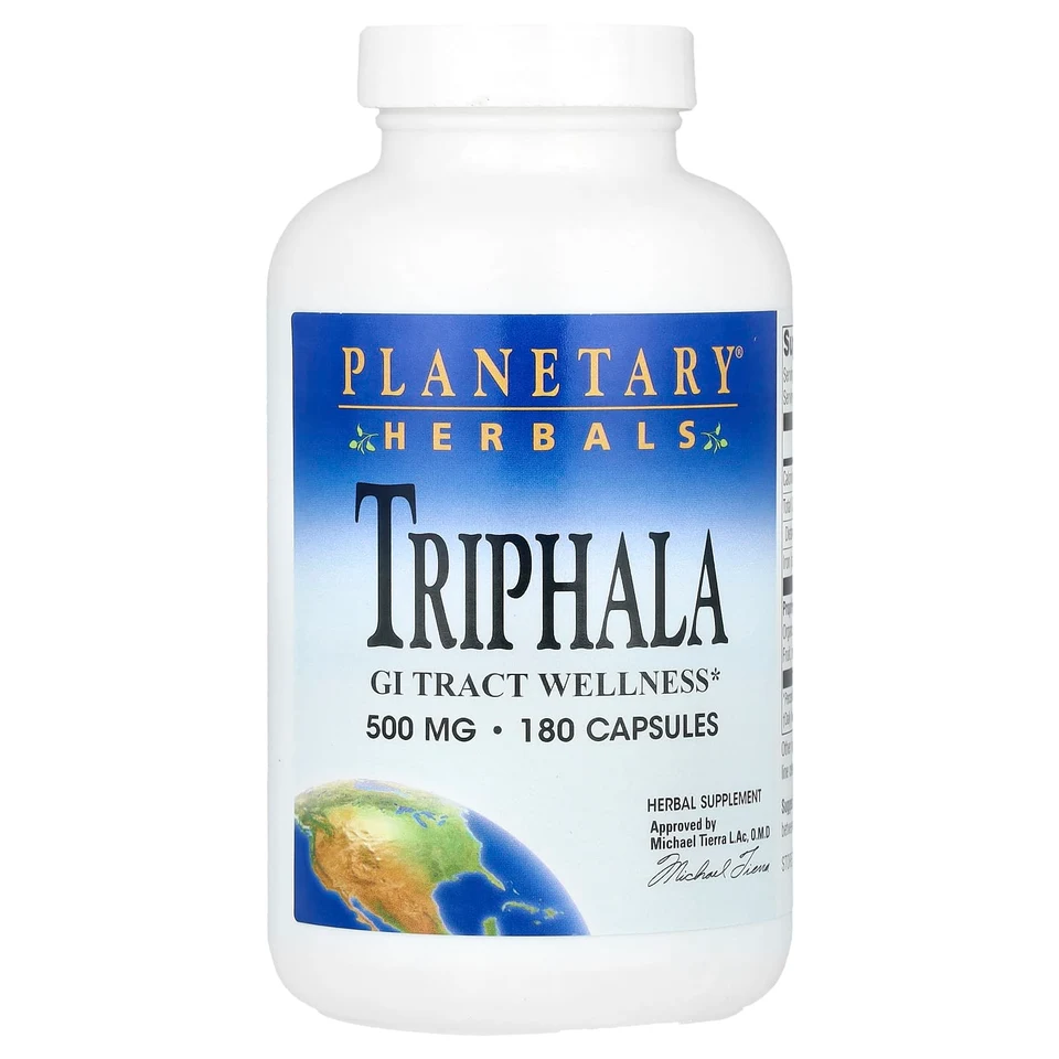 Трифала Planetary Herbals, 500 мг, 180 капсул