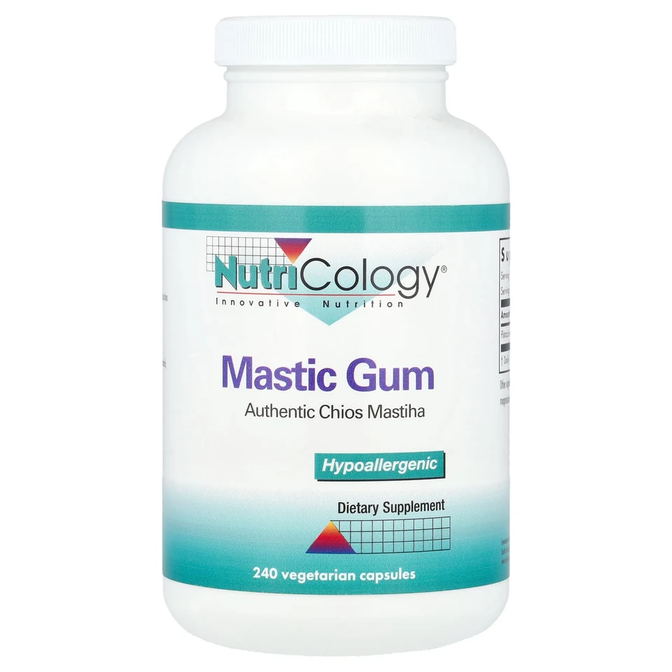 Мастиковая смола Nutricology, 0.5 г, 240 растительных капсул