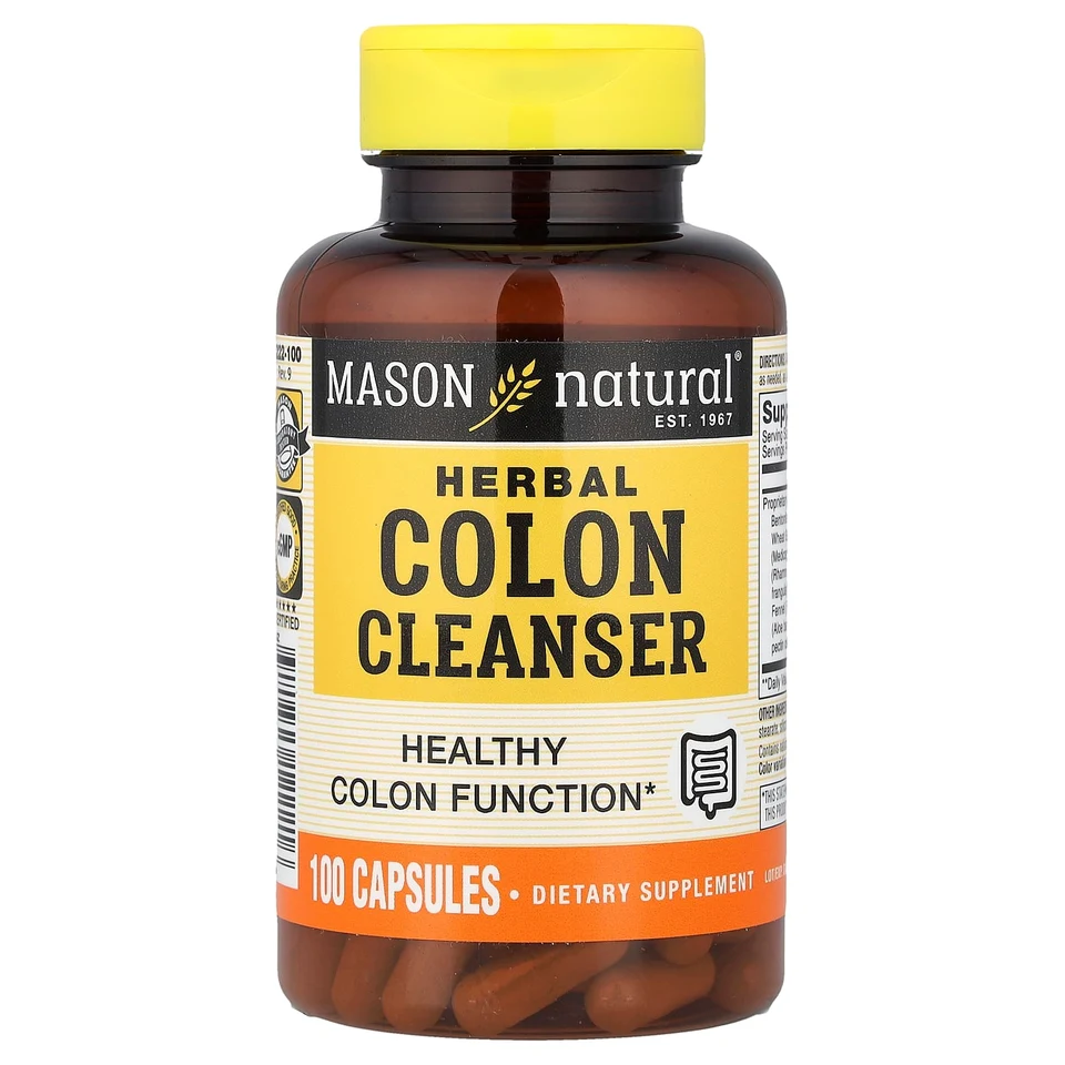 Очищающее средство Mason Natural Herbal Colon, 100 капсул