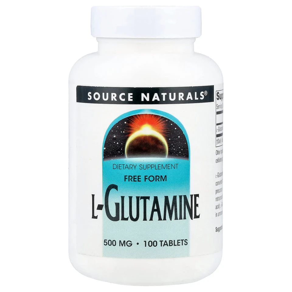 L-глютамин Source Naturals L-Glutamine, 500 мг, 100 таблеток