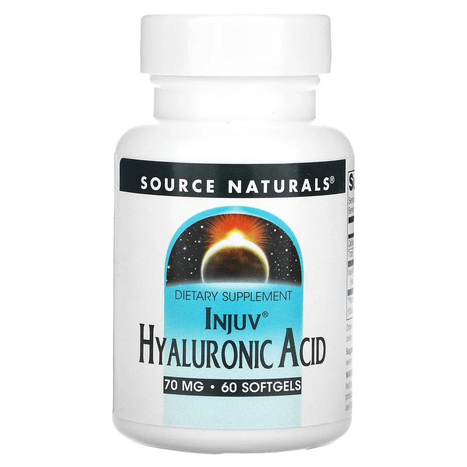 Гиалуроновая кислота Source Naturals Injuv, 60 мягких капсул