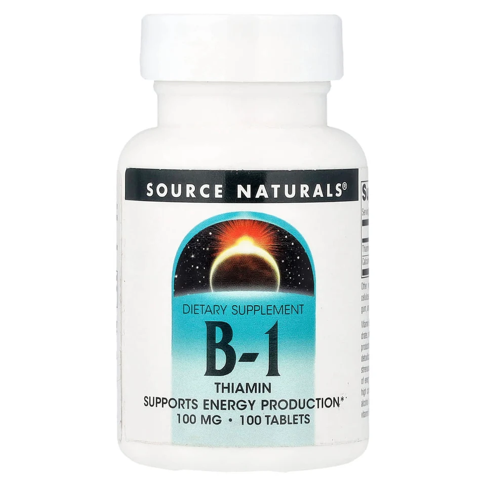 Витамин B1 Source Naturals, 100 таблеток