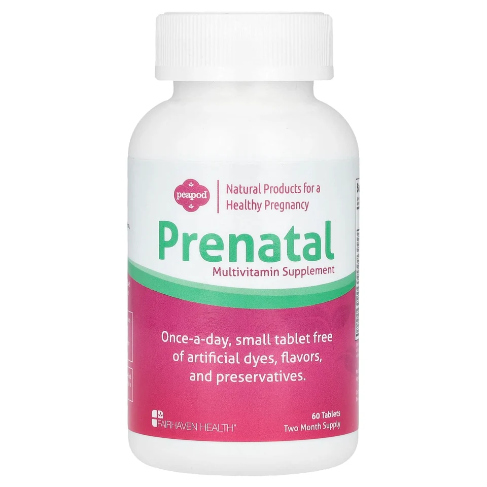 Мультивитамины Fairhaven Health Peapod Prenatal Supplement, 60 таблеток