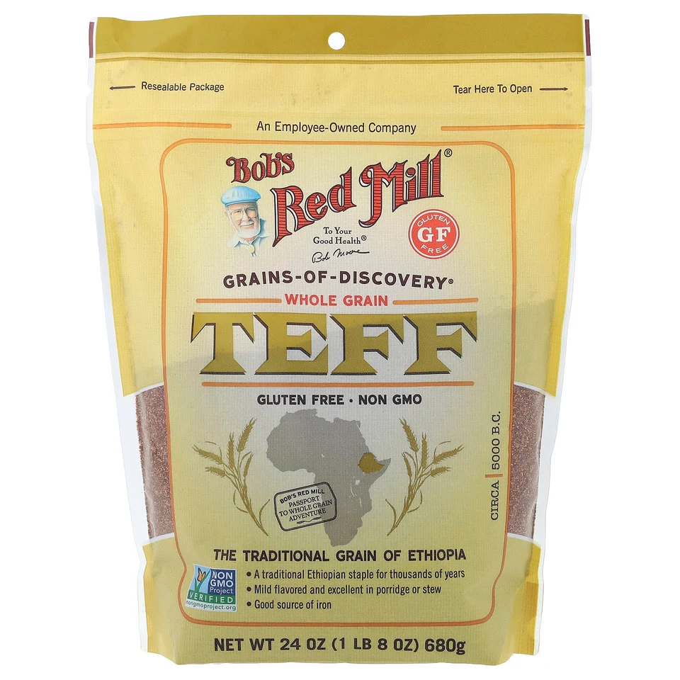 Тефф, цельнозерновой, 680 г (24 унции) Bob's Red Mill