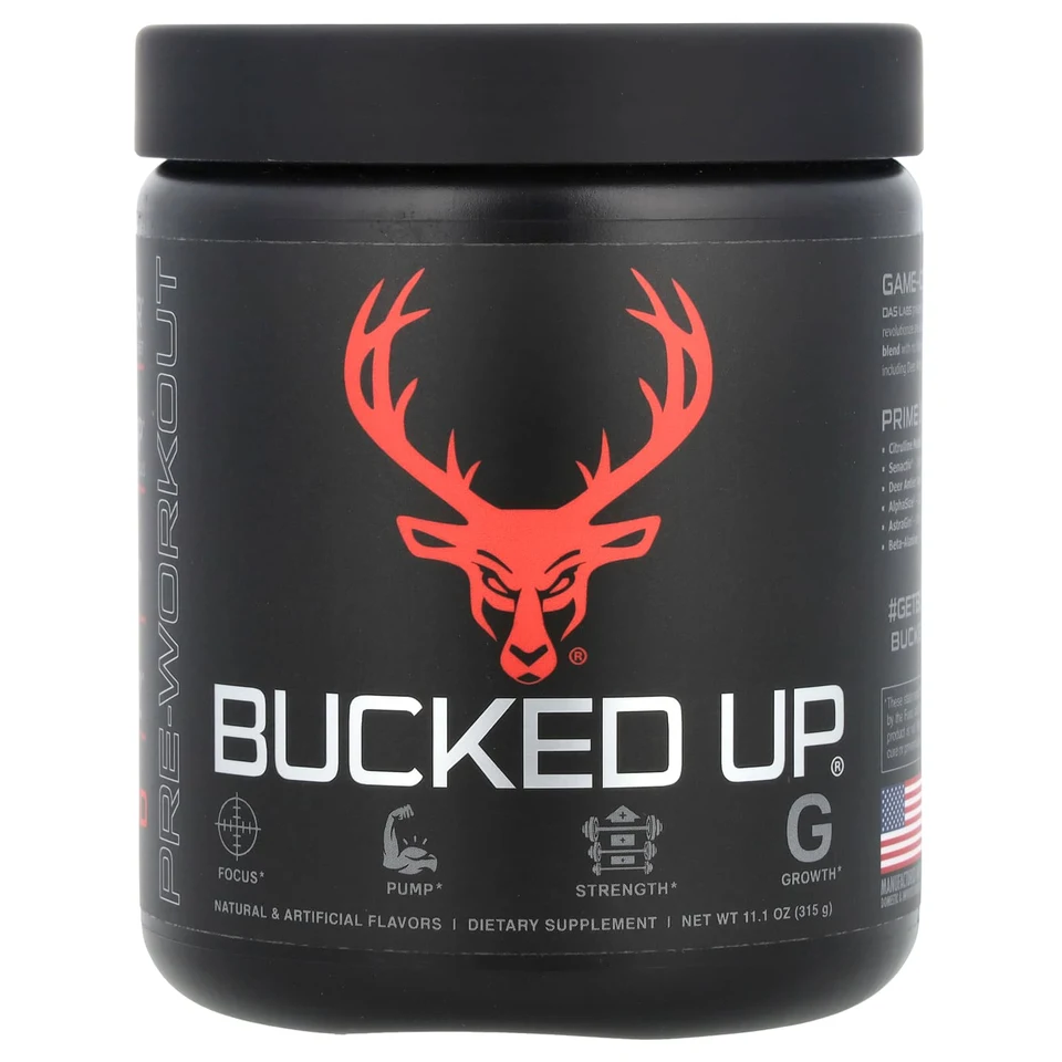 Предтренировочный комплекс Bucked Up, Red Raspberry, 315 г