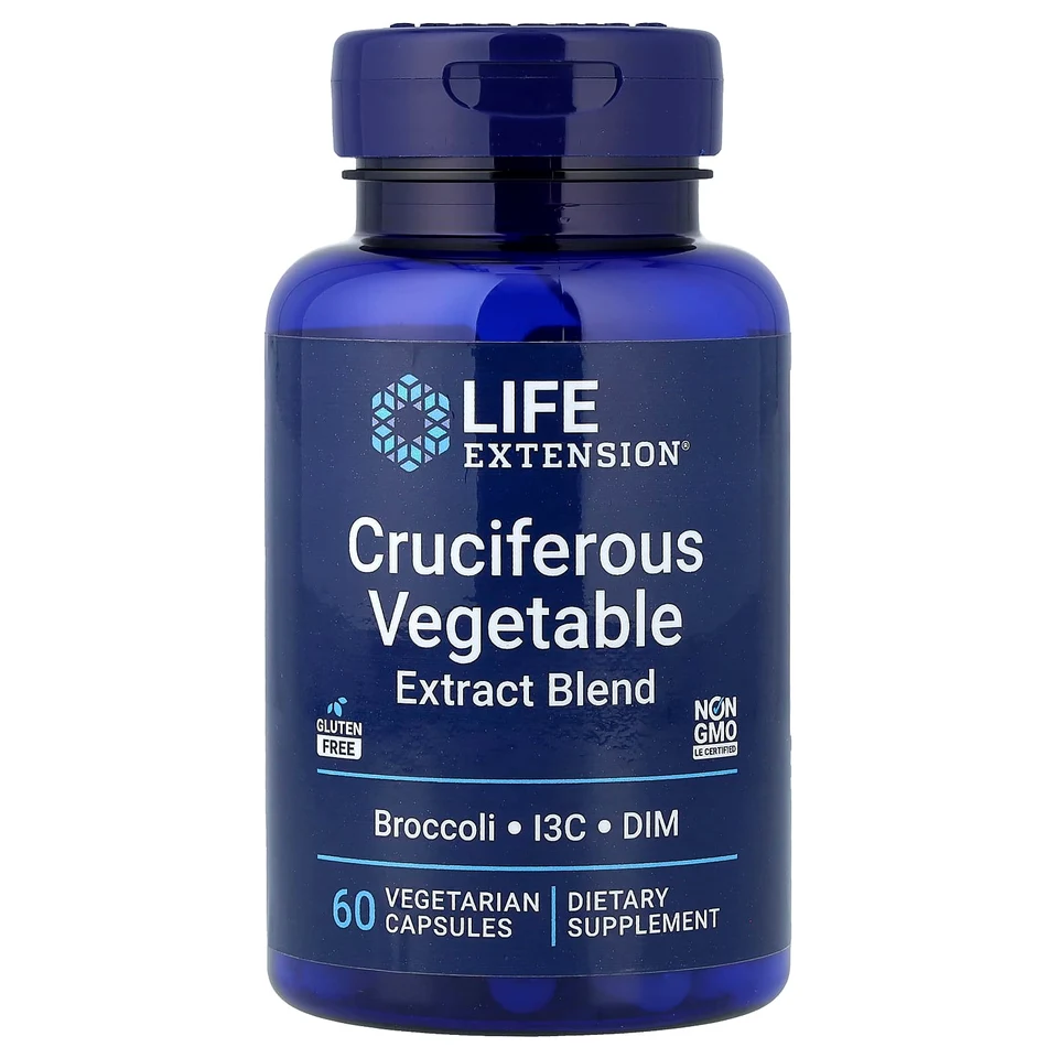 Экстракт крестоцветных овощей Life Extension, 60 вегетарианских капсул