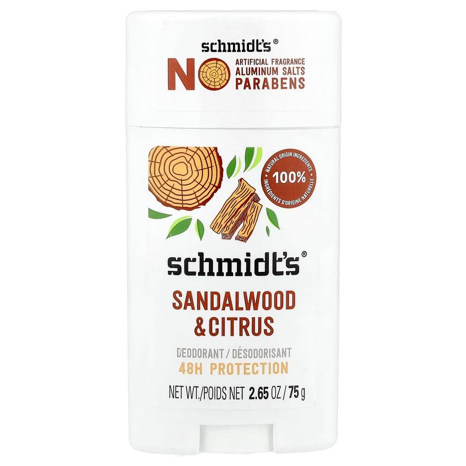 Дезодорант Schmidt's Sandalwood & Citrus, 75 г