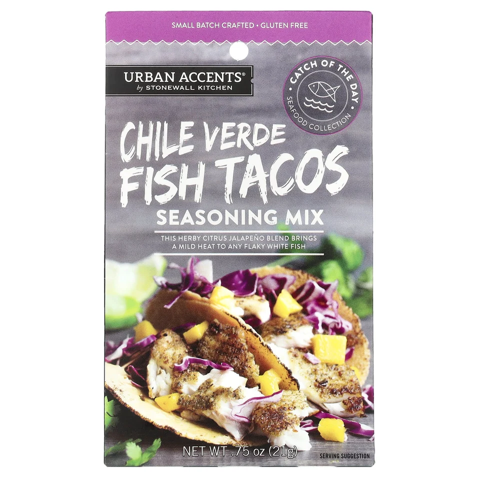 Приправа Urban Accents Mix Chile Verde Fish Tacos, 21 г