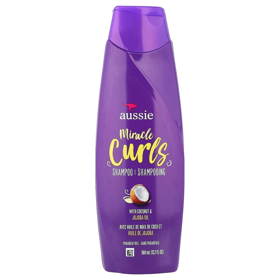 Масло жожоба Aussie Miracle Curls, аромат «Shampoo With Coconut & Jojoba Oil», 360 мл