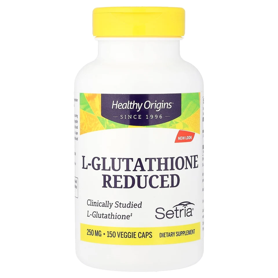 Глутатион Healthy Origins L-, 250 мг, 150 растительных капсул