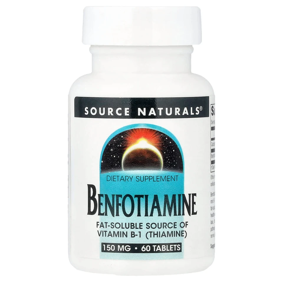 Бенфотиамин Source Naturals, 60 таблеток