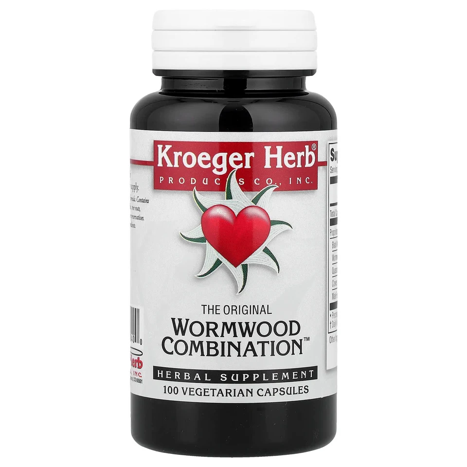 Комбинация полыни Kroeger Herb Co, 100 вегетарианских капсул