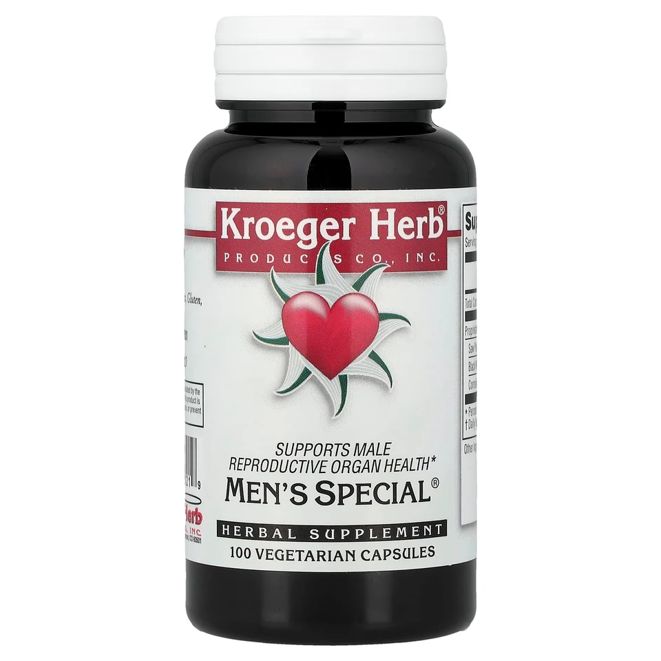 Мужской комплекс Kroeger Herb Co, 100 вегетарианских капсул