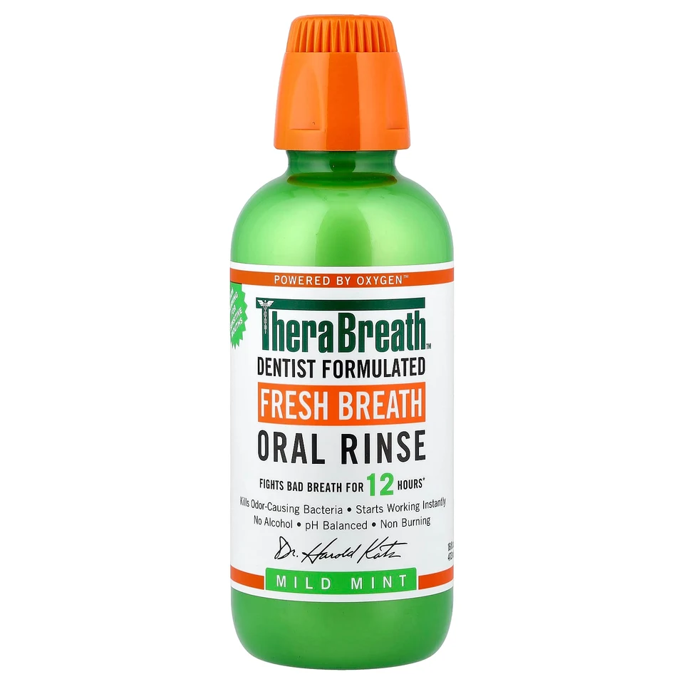 Полоскание для рта TheraBreath, 473 мл (16 fl oz), мягкая мята