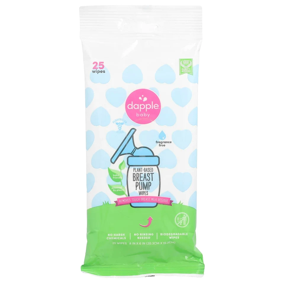 Салфетки Dapple Baby Plant-Based Breast Pump 25