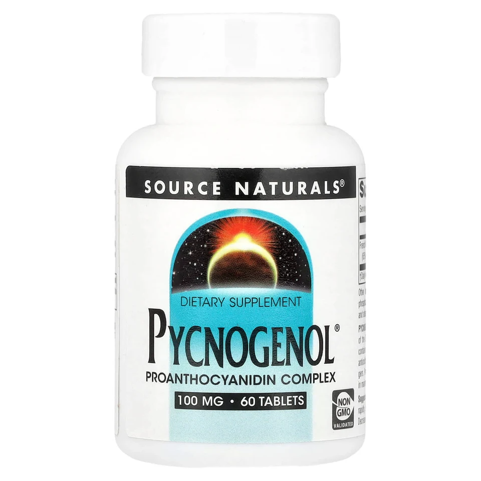 Пикногенол Source Naturals®, 100 мг, 60 таблеток