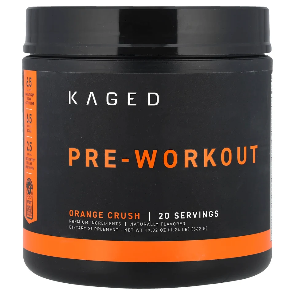 Предтренировочный комплекс Kaged, Orange Crush, 562 г, 1.