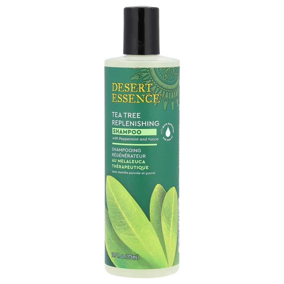 Шампунь Desert Essence Tea Tree Replenishing with Peppermint and Yucca, 375 мл