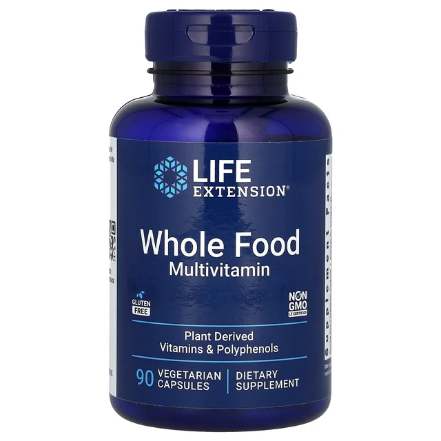 Фото товара: Мультивитамины Life Extension Whole Food, 90 растительных капсул