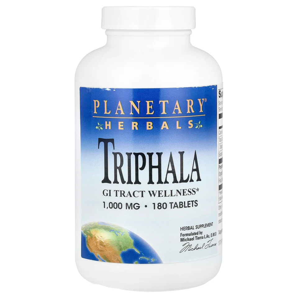 Трифала Planetary Herbals, 1000 мг, 180 таблеток