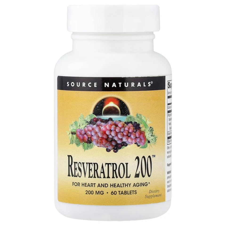 Ресвератрол Source Naturals 200™, 60 таблеток