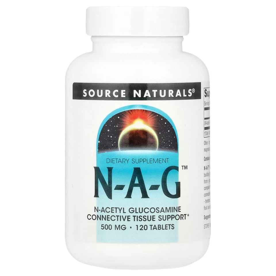 N-ацетилглюкозамин Source Naturals N-A-G™, 500 мг, 120 таблеток