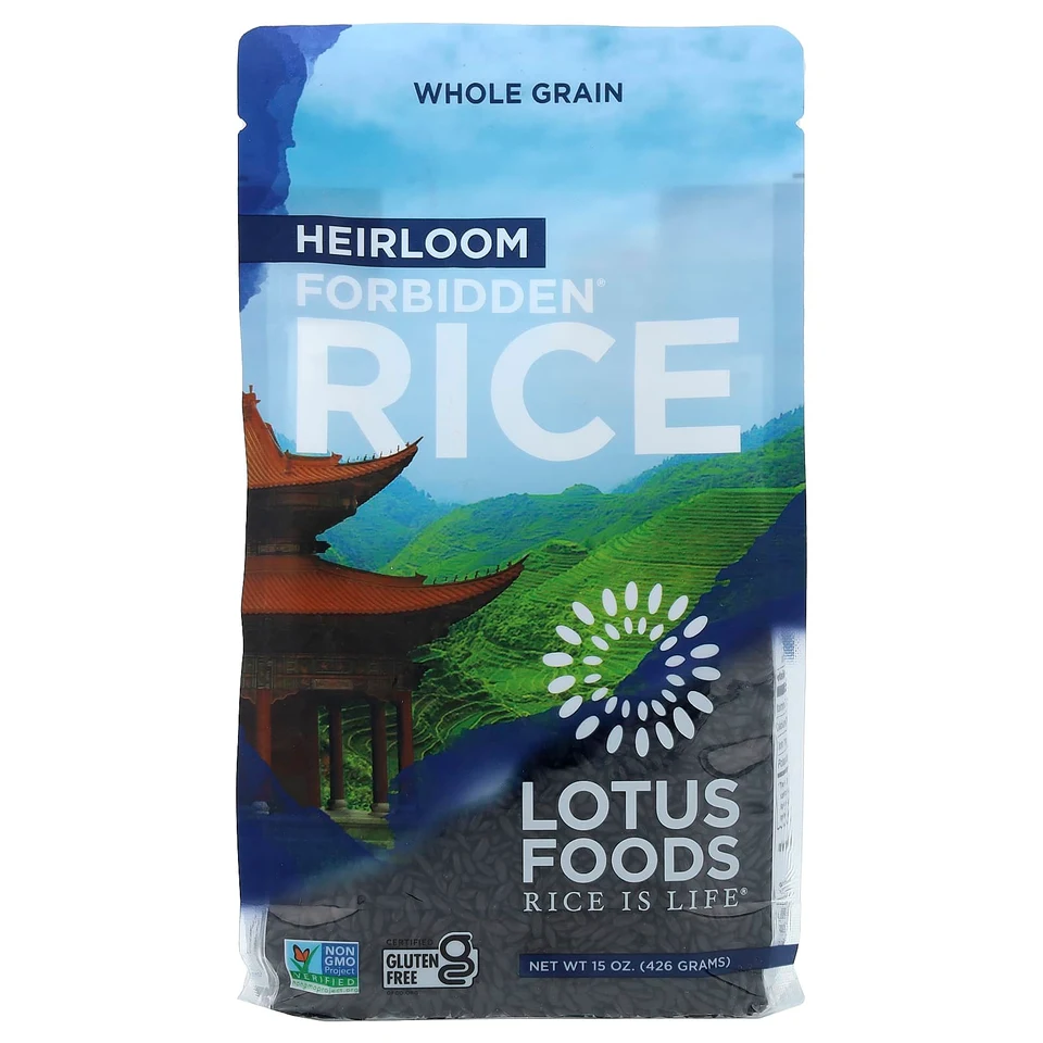 Рис Lotus Foods Heirloom Forbidden®, 426 г