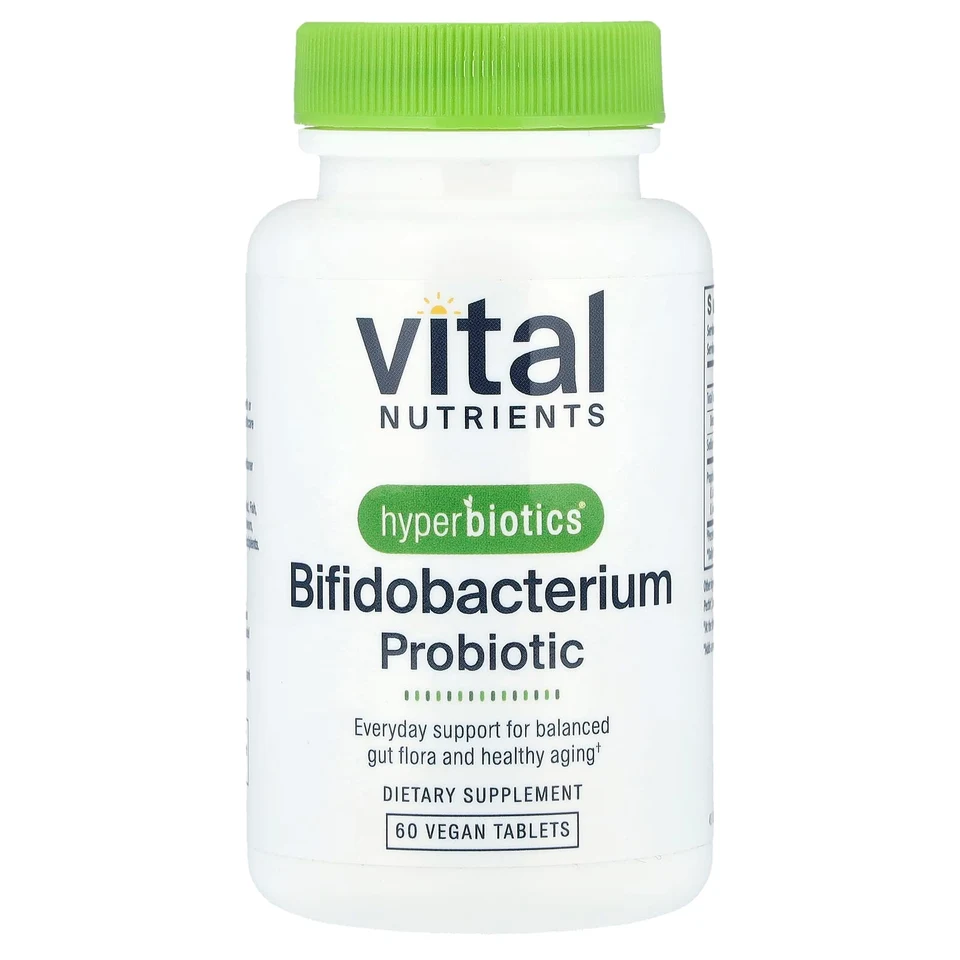 Бифидобактерии Vital Nutrients Hyperbiotics® Probiotic 60 Vegan Tablets, таблетки