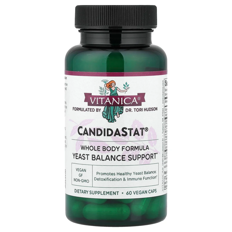 Комплекс Vitanica CandidaStat® Yeast Balance Support, 60 веганских капсул