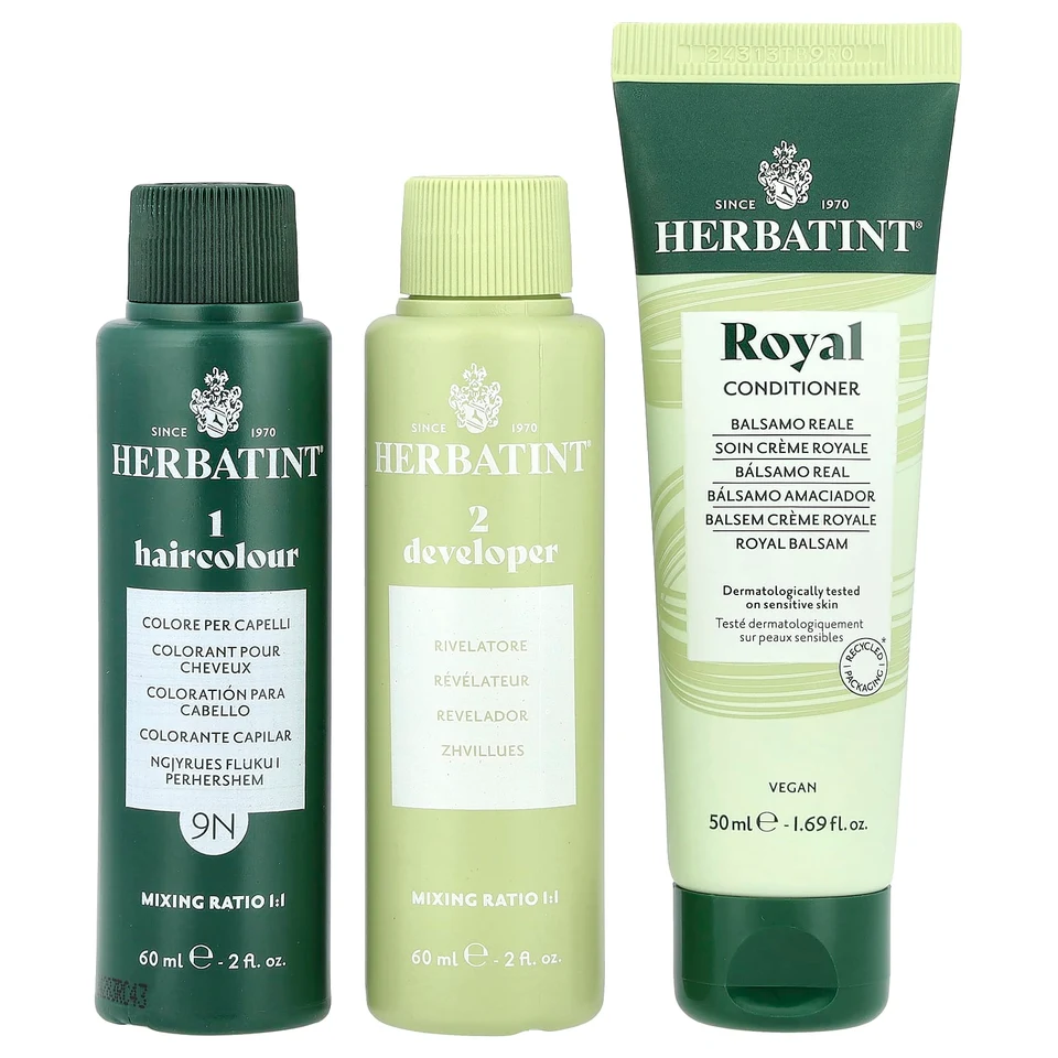 Мёд Herbatint Permanent Haircolor Gel 9N Blonde, 170 мл, гель