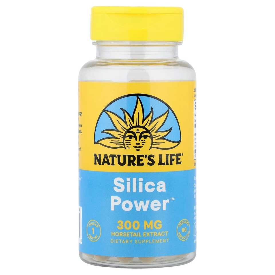 Кремний Nature's Life Power™, 300 мг, 60 растительных капсул