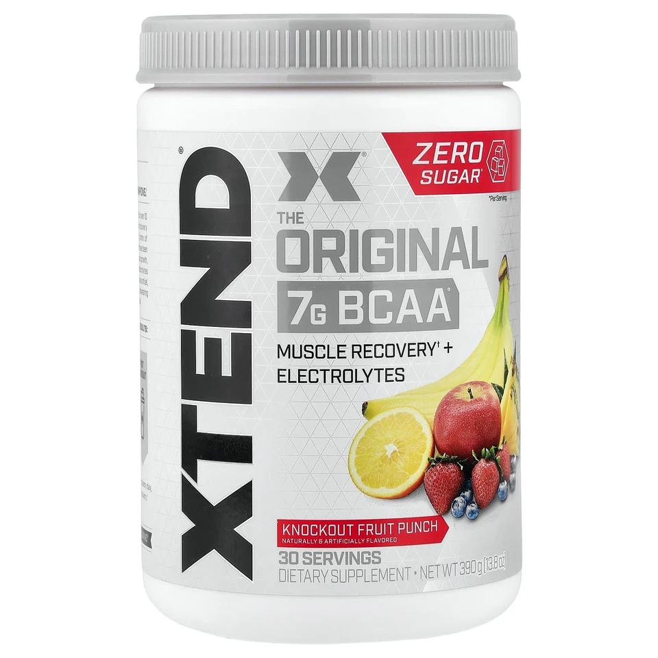 BCAA XTEND Knockout Fruit Punch, 7 г, 390 г