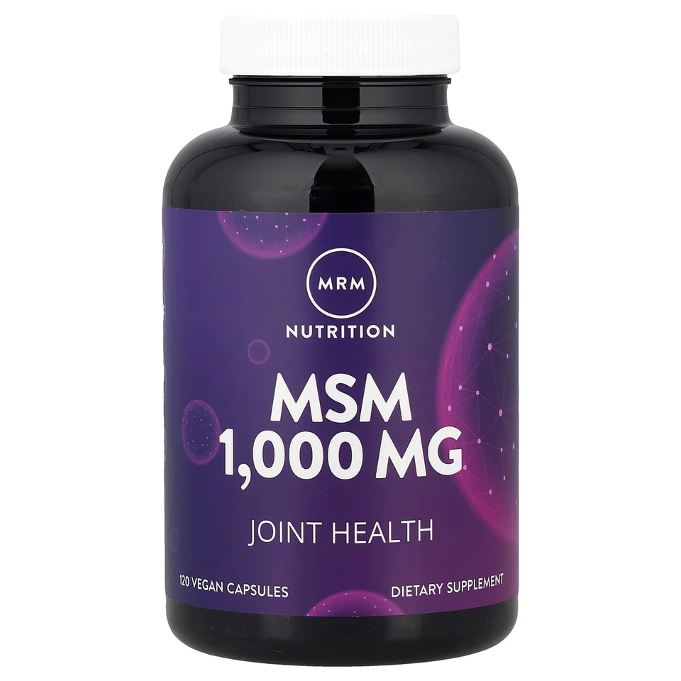 МСМ MRM Nutrition, 1000 мг, 120 растительных капсул