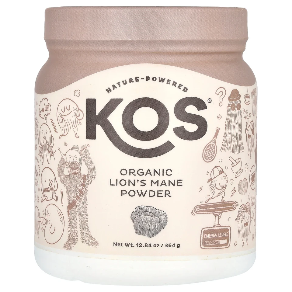 Ежовик гребенчатый KOS Organic Powder, 364 г, порошок
