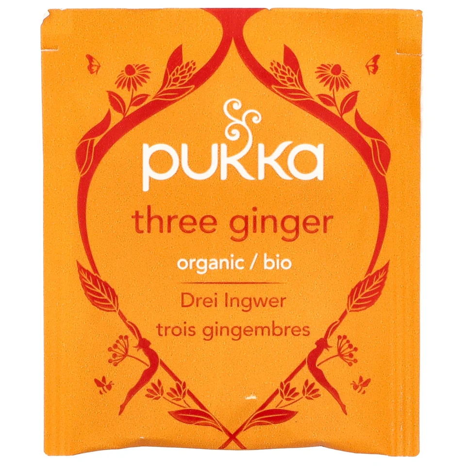 Имбирь Pukka Herbs Organic Herbal Tea Three Caffeine Free, 20 саше, 36 г