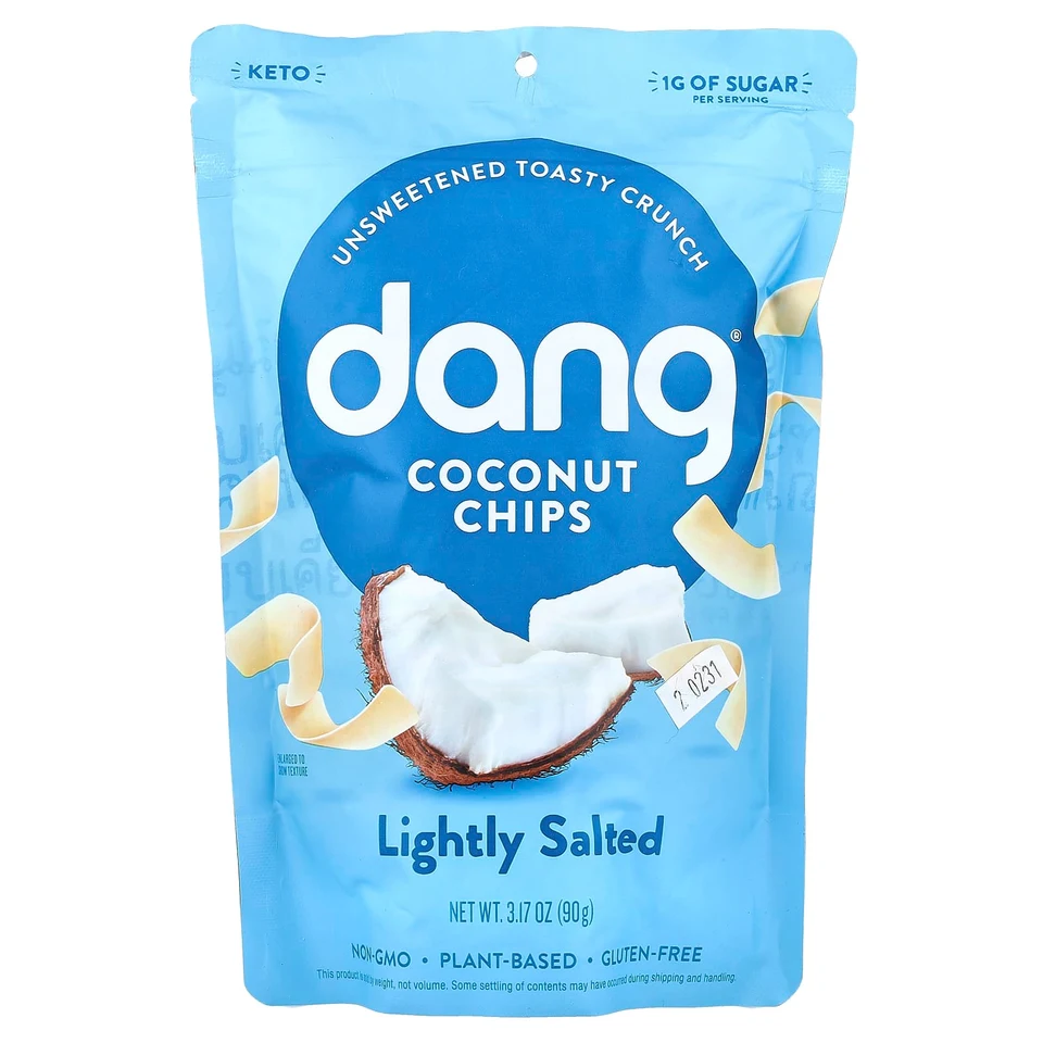 Чипсы Dang Foods Lightly Salted, Coconut Chips, 90 г