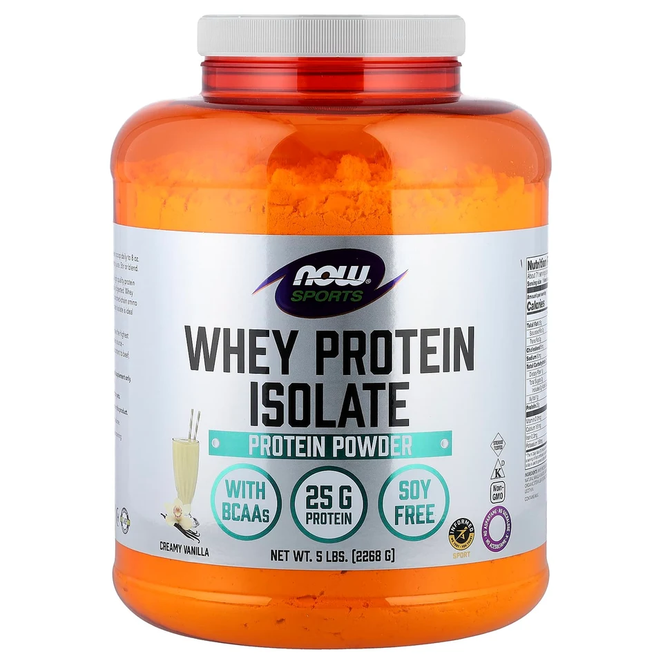 Сывороточный протеин NOW Foods Sports Isolate, вкус «сливочная ваниль», 268 г