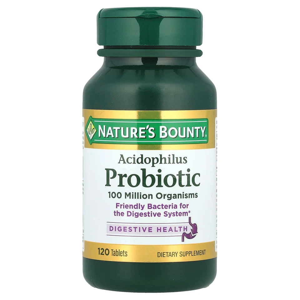 Пробиотик ацидофилус Nature's Bounty Probiotic, 0.5 мг, 120 таблеток