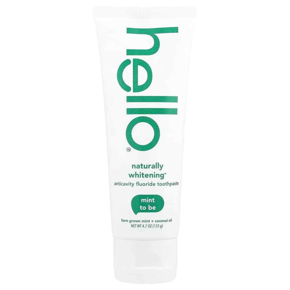 Зубная паста Hello Naturally Whitening Anticavity Fluoride Mint to Be, 133 г