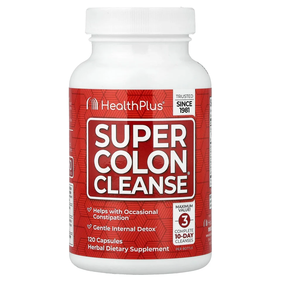 Комплекс Super Colon Cleanse Health Plus®, 120 капсул
