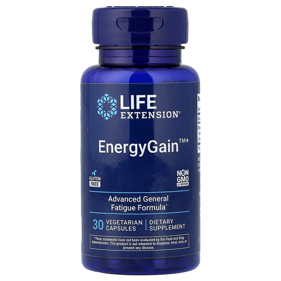 Энергетик Life Extension, 30 вегетарианских капсул (200 мг)
