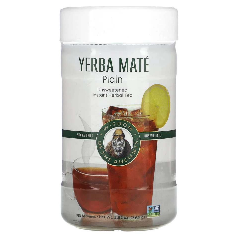 Травяной чай Wisdom Of The Ancients Yerba Mate Plain Instant Unsweetened, 79.9 г