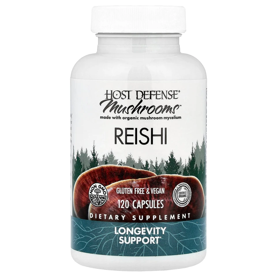 Грибной комплекс Host Defense™, рейши, 120 капсул