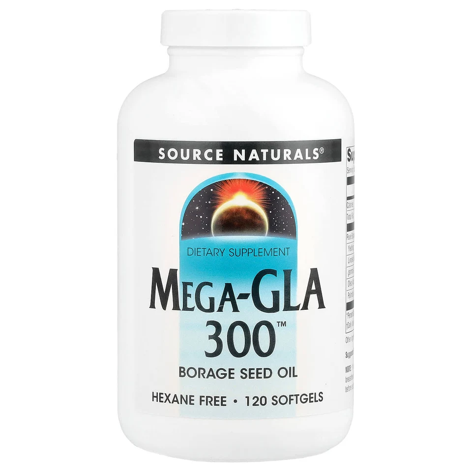 Гамма-линоленовая кислота (GLA) Source Naturals™, 120 мягких капсул