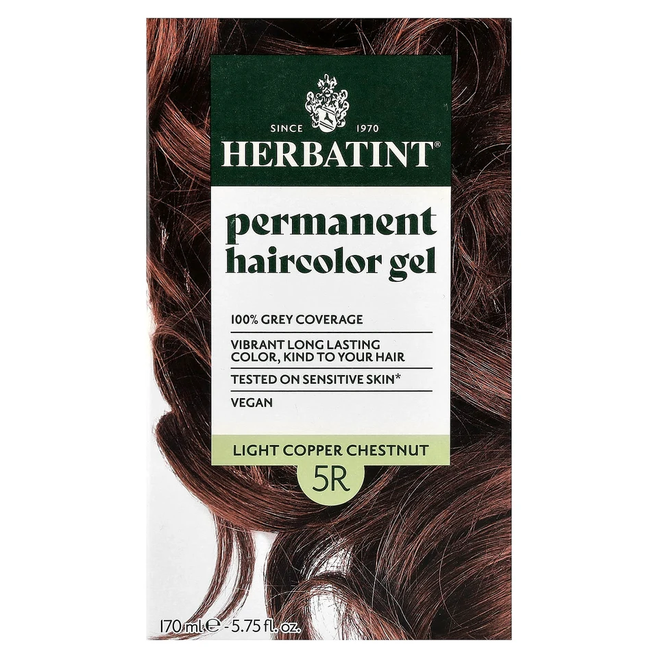 Гель Herbatint Permanent Haircolor 5R Light Copper Chestnut, 170 мл