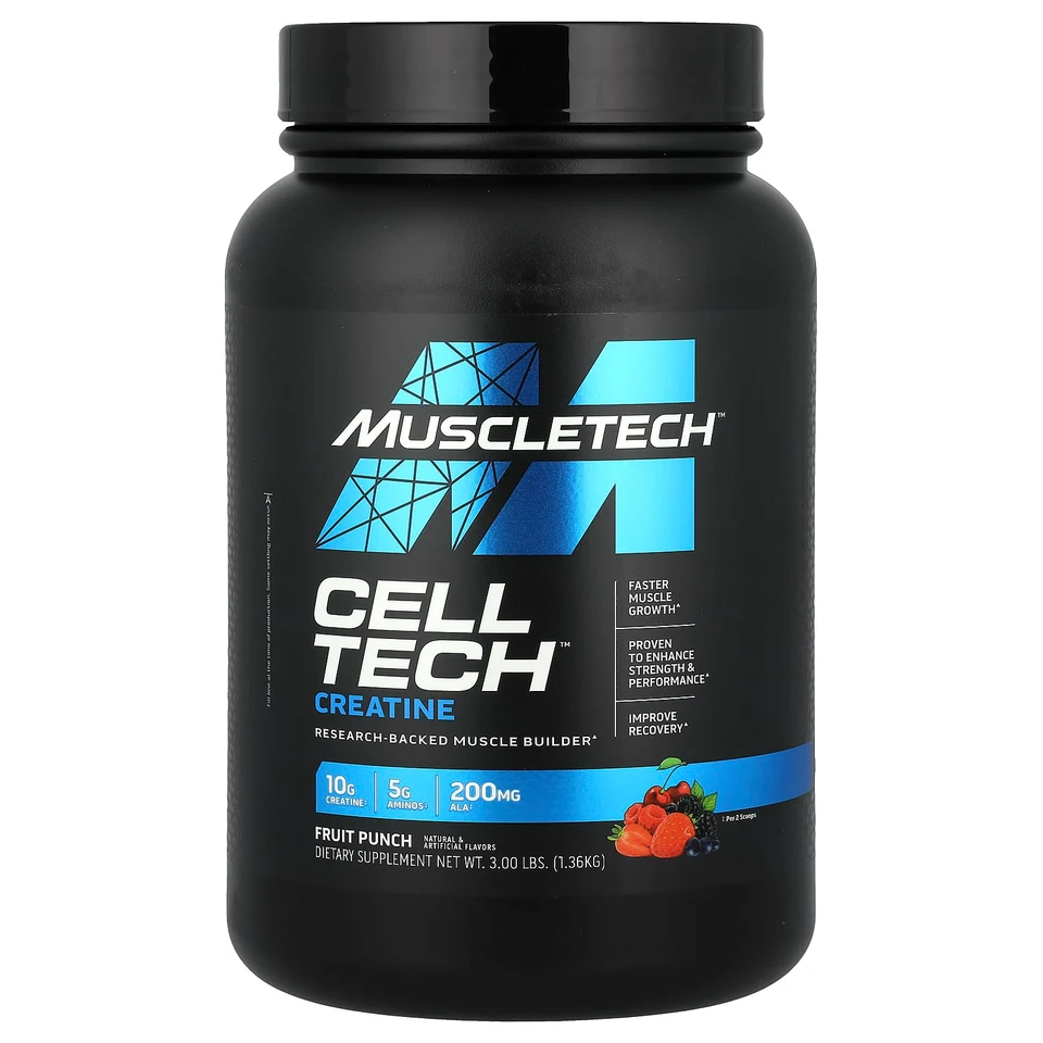 Креатин MuscleTech Cell-Tech™, вкус «фруктовый пунш», 1.36 кг