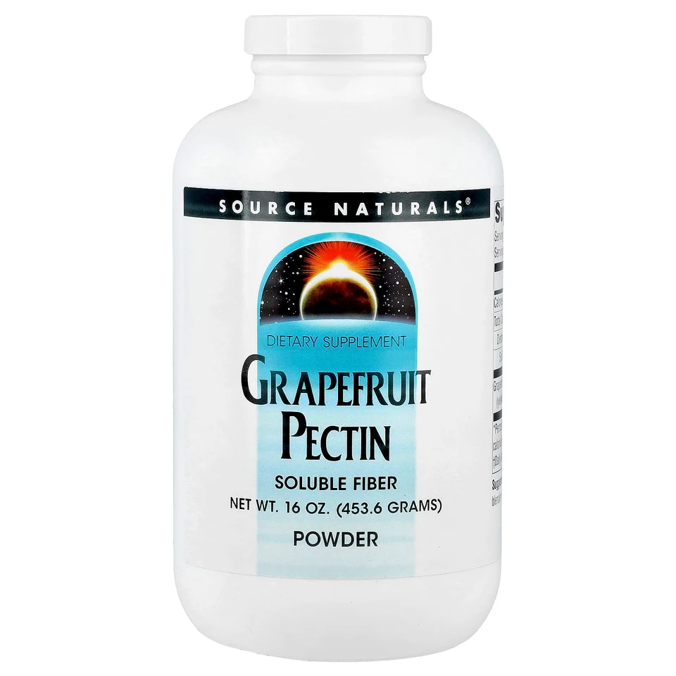 Грейпфрутовый пектин Source Naturals, Grapefruit Pectin Powder, 453.6 г, порошок