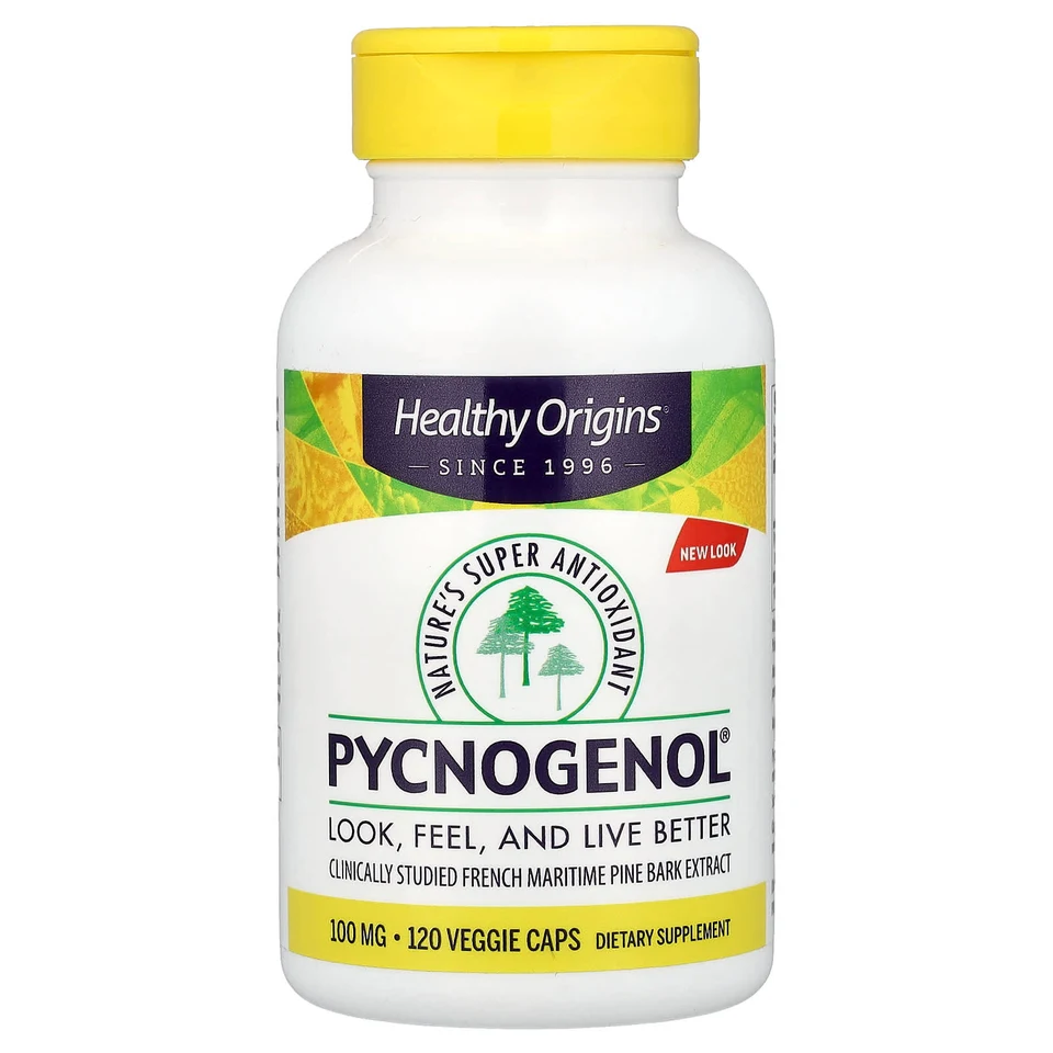 Пикногенол Healthy Origins®, 100 мг, 120 растительных капсул