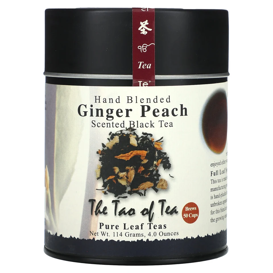 Имбирь The Tao of Tea Hand Blended Scented Black Tea Peach, 114 г